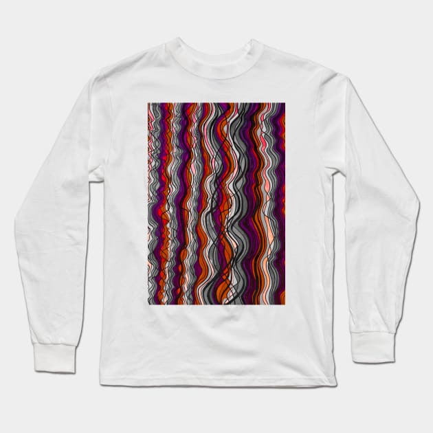 Carmine Static Long Sleeve T-Shirt by sarahkathart90